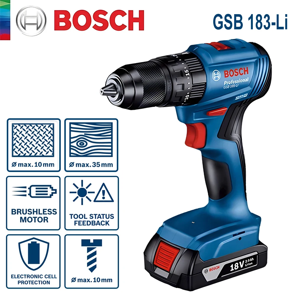 보쉬 GSB 183-LI 18V 브러시리스 임팩트 드릴 - Bosch Drill Gsb 18V 리뷰 및 가격